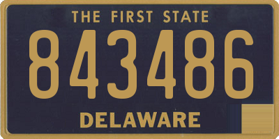 DE license plate 843486