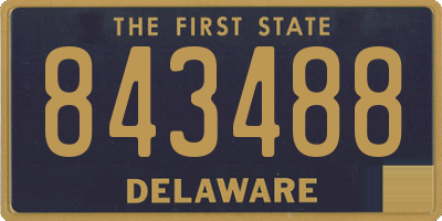 DE license plate 843488
