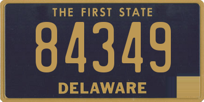 DE license plate 84349