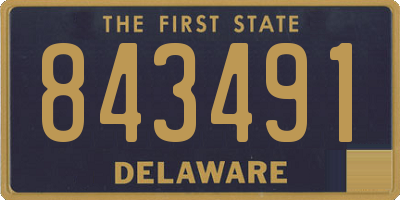 DE license plate 843491