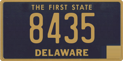 DE license plate 8435