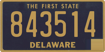 DE license plate 843514