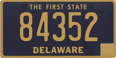 DE license plate 84352