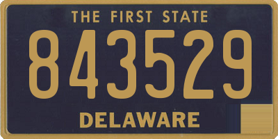 DE license plate 843529
