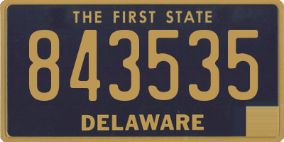 DE license plate 843535