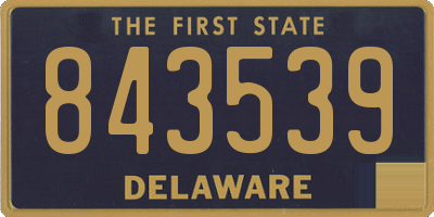 DE license plate 843539