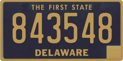 DE license plate 843548