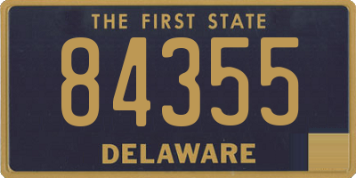 DE license plate 84355