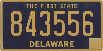 DE license plate 843556