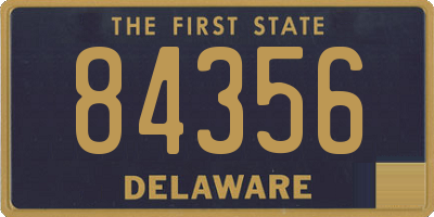 DE license plate 84356