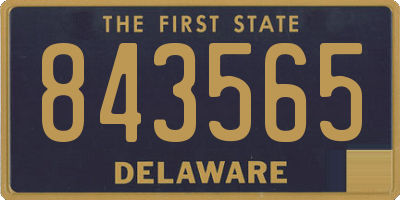 DE license plate 843565