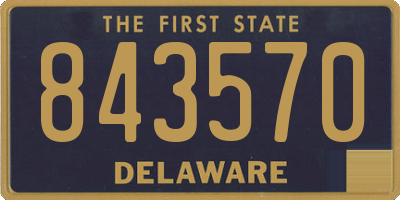 DE license plate 843570