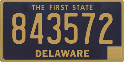 DE license plate 843572