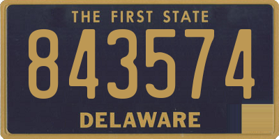 DE license plate 843574