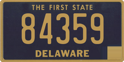 DE license plate 84359