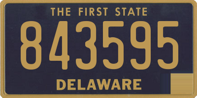 DE license plate 843595