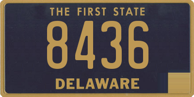 DE license plate 8436