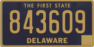 DE license plate 843609