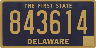 DE license plate 843614