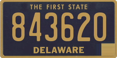 DE license plate 843620
