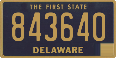 DE license plate 843640
