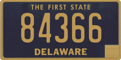 DE license plate 84366