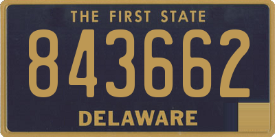 DE license plate 843662