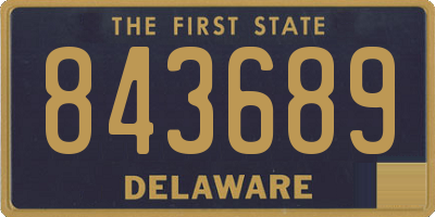 DE license plate 843689