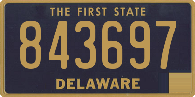 DE license plate 843697