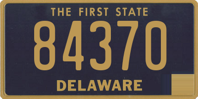 DE license plate 84370