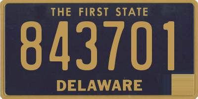 DE license plate 843701