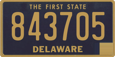 DE license plate 843705