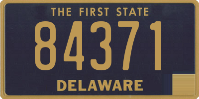 DE license plate 84371