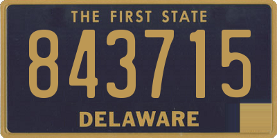 DE license plate 843715