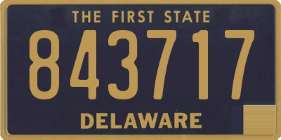 DE license plate 843717