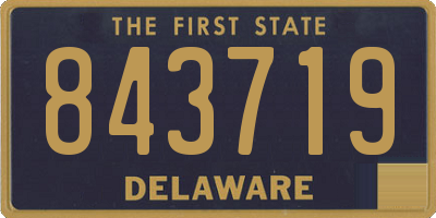 DE license plate 843719
