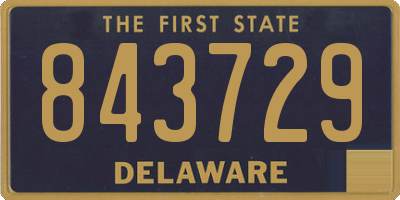 DE license plate 843729
