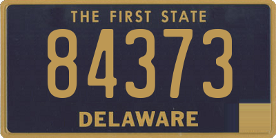 DE license plate 84373