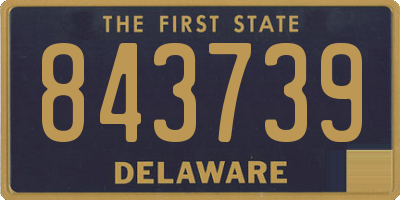 DE license plate 843739