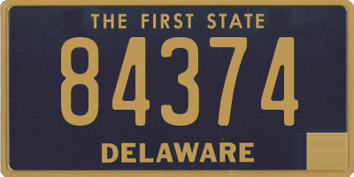 DE license plate 84374