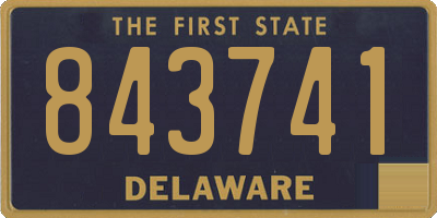 DE license plate 843741