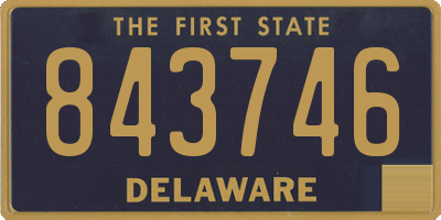 DE license plate 843746