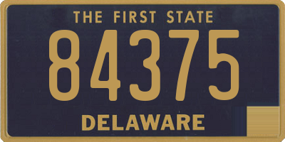 DE license plate 84375