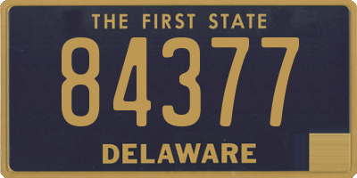 DE license plate 84377