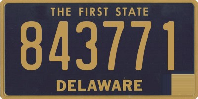 DE license plate 843771