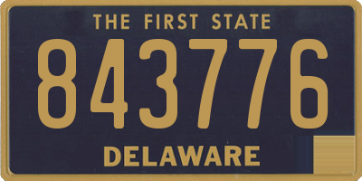 DE license plate 843776