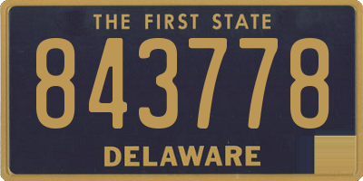 DE license plate 843778
