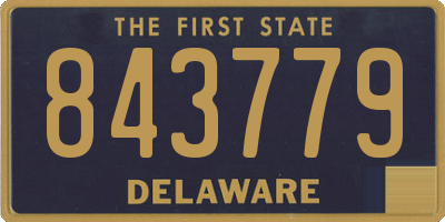 DE license plate 843779