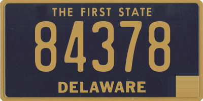 DE license plate 84378