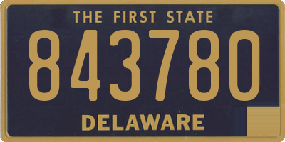 DE license plate 843780
